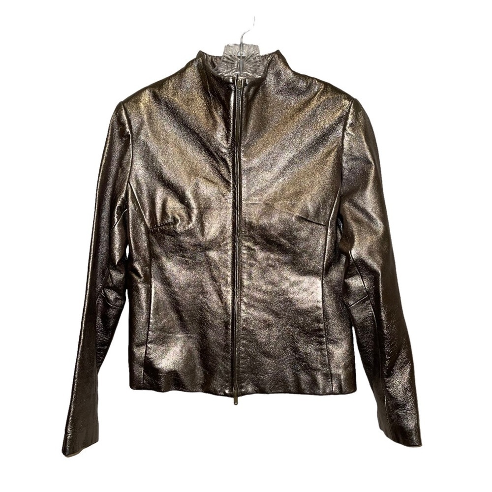 Hugo Buscati Leather Jacket Size S